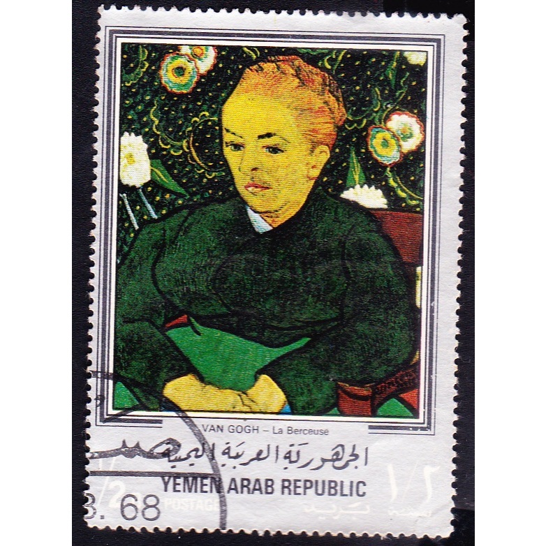 

A 11032 SATU BUAH PRANGKO YEMEN TEMA LUKISAN LA BERCEUSE KARYA PELUKIS VAN GOGH DENGAN KONDISI SUDAH ADA CAP