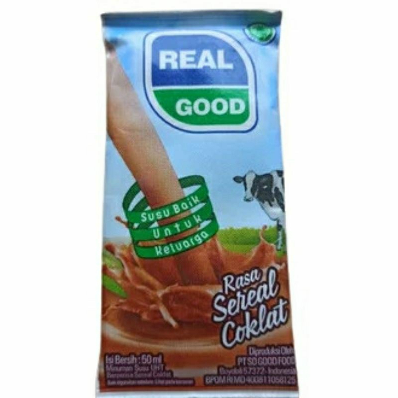 

Real Good Susu Bantal Untuk Keluarga Rasa Coklat, Strawberry 50ml