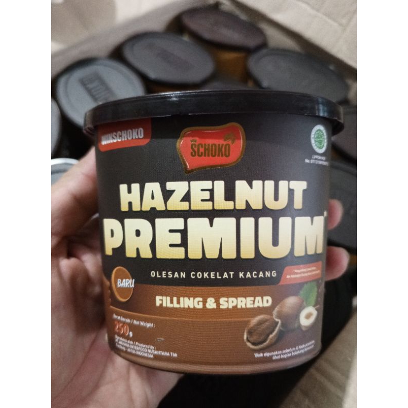 

SCHOKO Hazelnut Premium Filling & Spread - 250 Gr / Selai Coklat