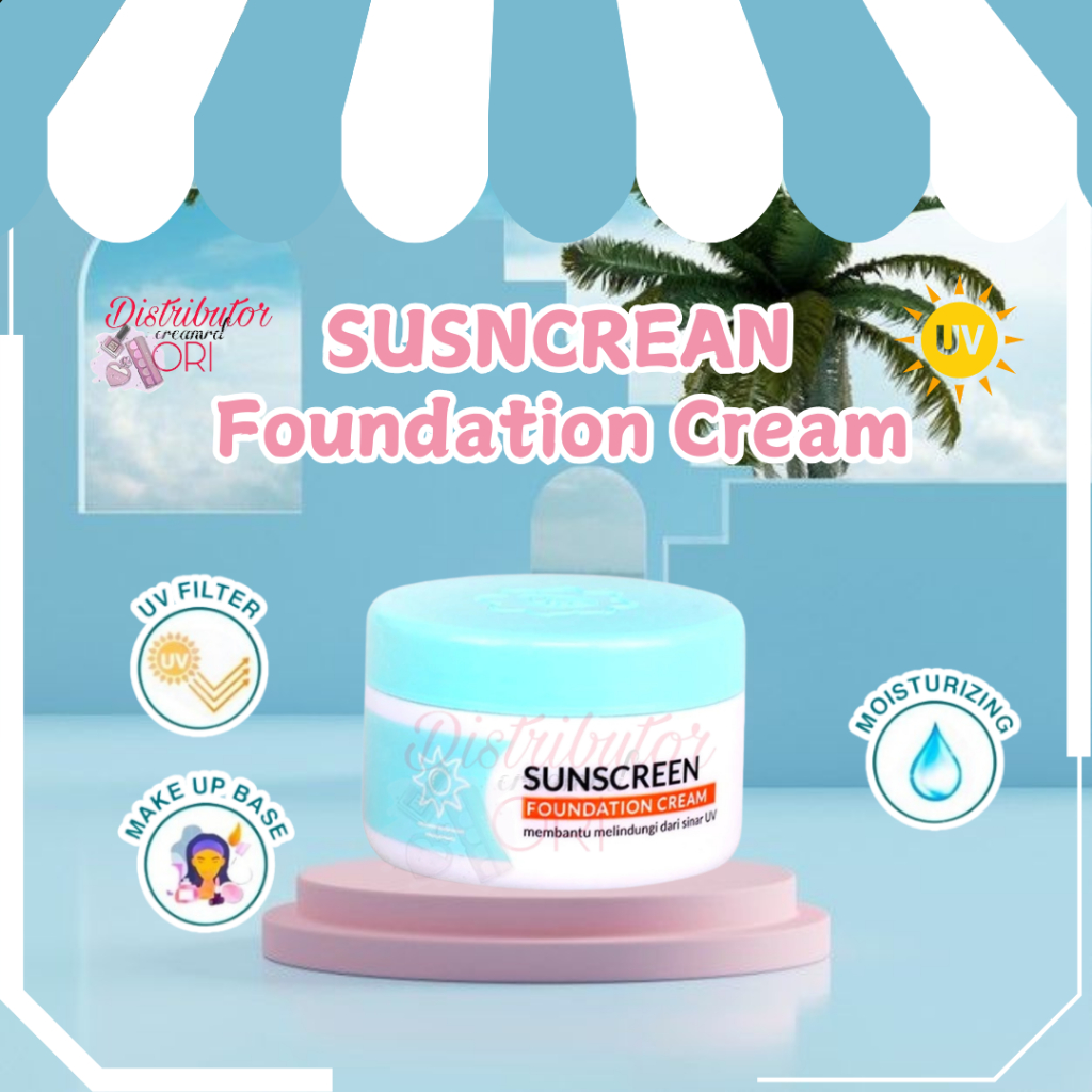 Viva Sunscreen Foundation UV Filter - Cream Sunscreen Foundation  Original BPOM