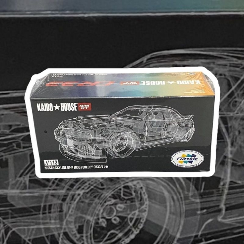 Mini GT Kaido House Nissan Skyline R33 Greddy