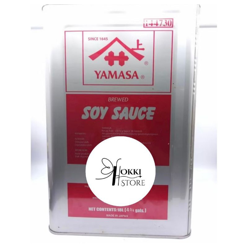 

YAMASA SOY SAUCE PREMIUM 18 LITER / KECAP ASIN SUSHI / KECAP ASIN JEPANG