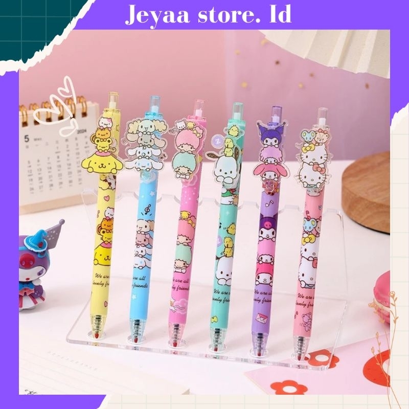 

PEN GEL MODEL CETEK KLIK SANRIO MELODY CINNAMOROLL KUROMI/