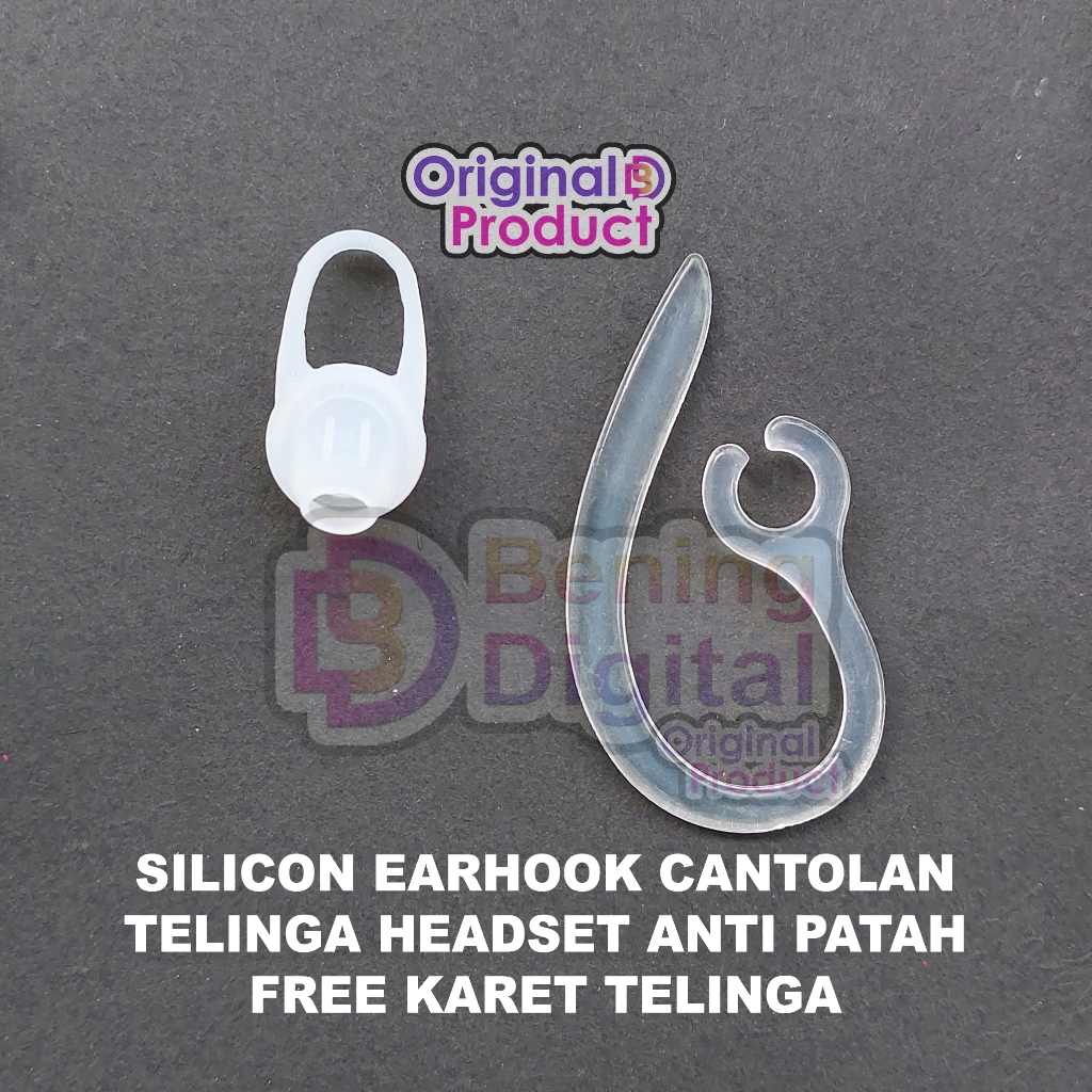 KARET HEADSET BLUETOOTH K1 K2 FREE CANTOLAN TELINGA KUPING EARHOOK EAR HOOK PENGAIT SILICON SILIKON 
