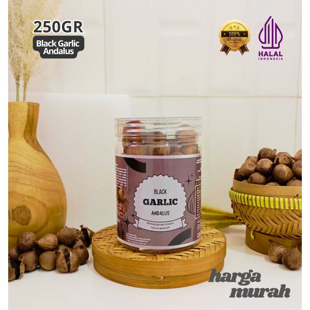 

Black Garlic Andalus (BAWANG HITAM TUNGGAL) 250 Gram | BAIK UNTUK KESEHATAN - 100% Original & Fresh
