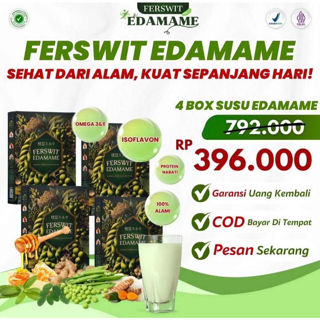 

Ferswit Susu Edamame Jepang Paket 4 Box Original
