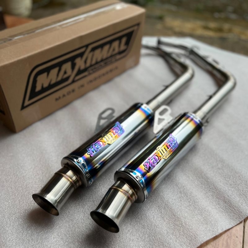 Knalpot Salemba Ceklist  Blue Original MAXIMAL PROJECT pnp Aerox Nmax Vario