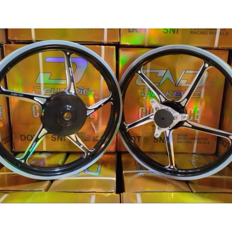 Velg Velk Delkevic DND D55 & New D55 Aerox 155 New Old ukuran 160/185x17 Roda pelek Aerox ring 17