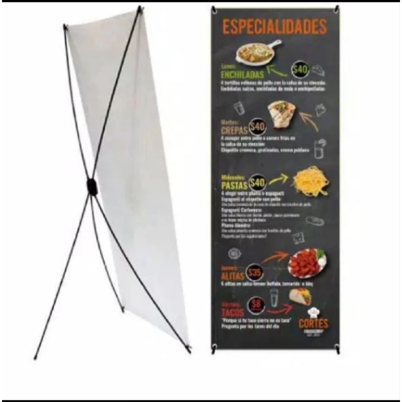 

Stand Kaki X Banner Pvc Gading Putih 60x160