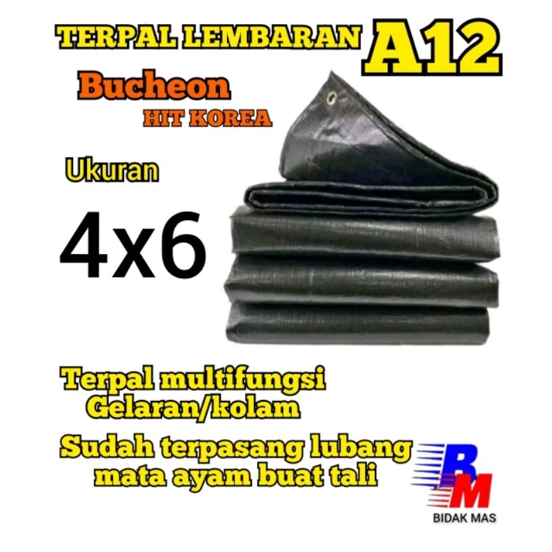 terpal lembaran 4x6 A12 A15 Bucheon hit Korea