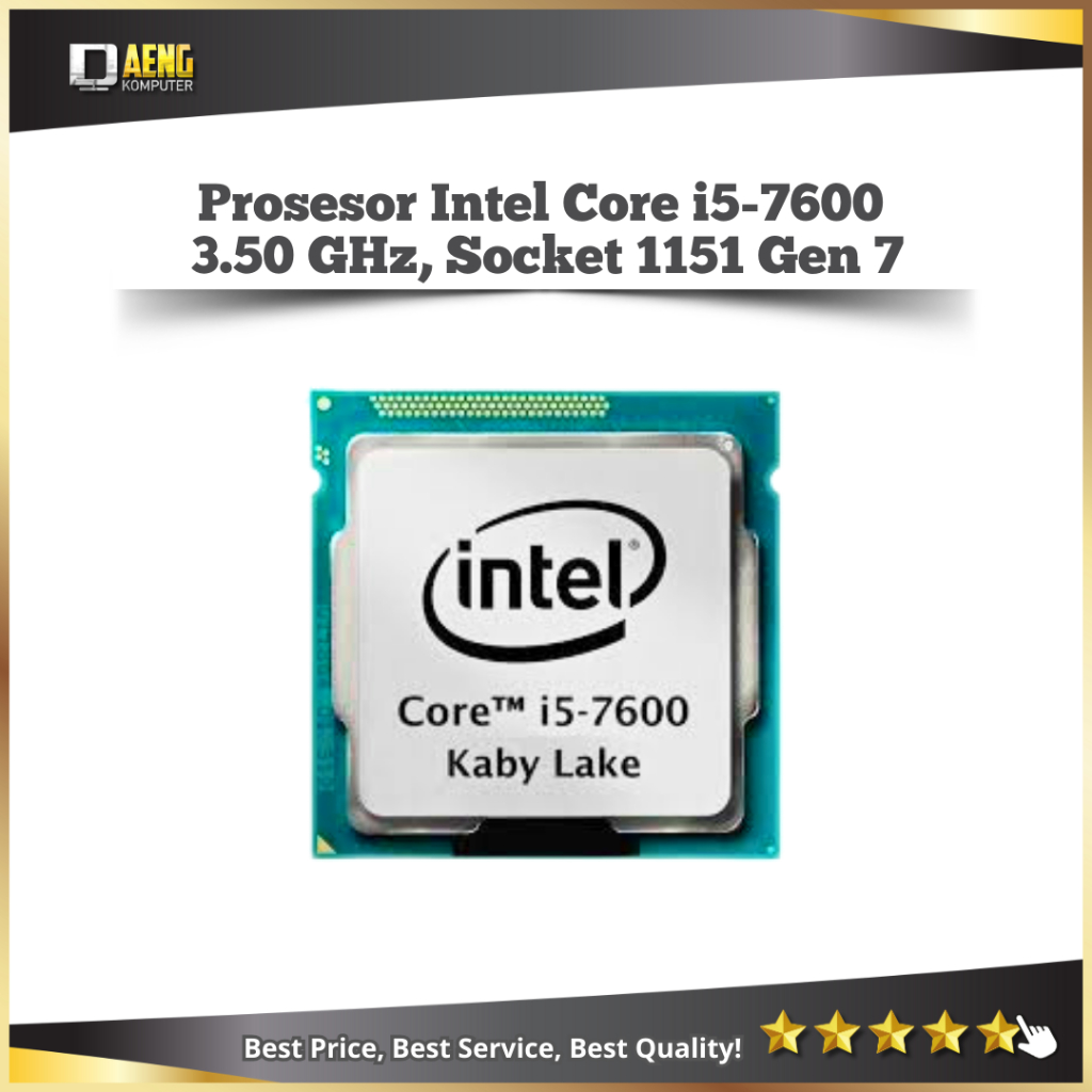 Processor Prosesor Intel Core i5 7600 3.50 GHz Socket 1151 gen 7