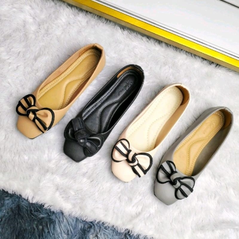 SR Rebecca - Sepatu Wanita Flat Shoes Slip On
