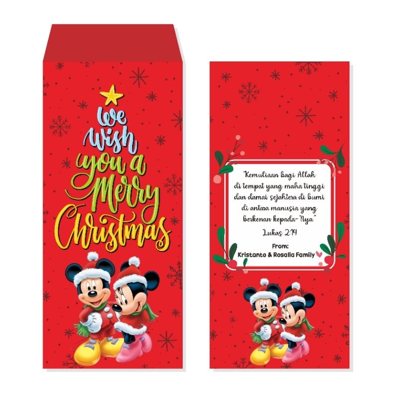 

Amplop Natal Mickey Minnie Mouse