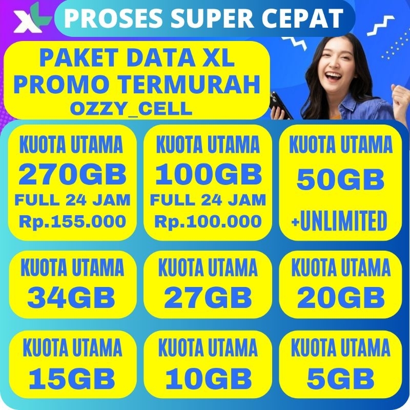 MURAH BANGET VOUCHER PAKET DATA XL XTRA COMBO FLEX UNLIMITED TURBO YOUTUB 24 JAM TANPA BATAS KUOTA