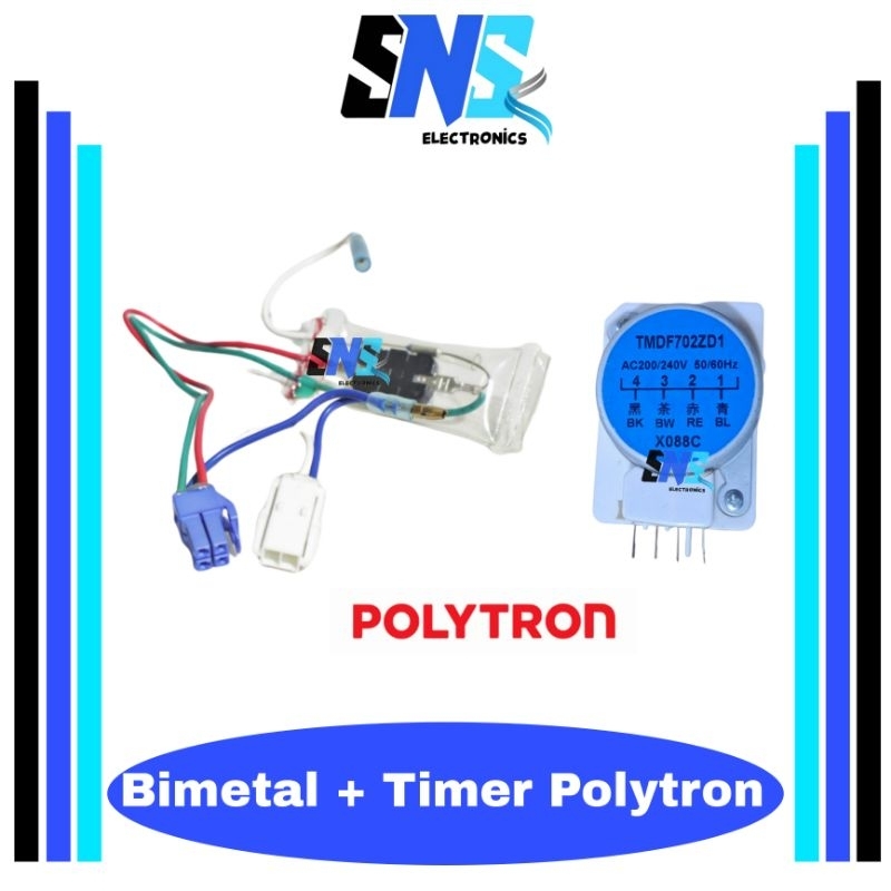 Bimetal dan timer kulkas polytron 2 pintu - Deprost kulkas polytron dua pintu 1 set