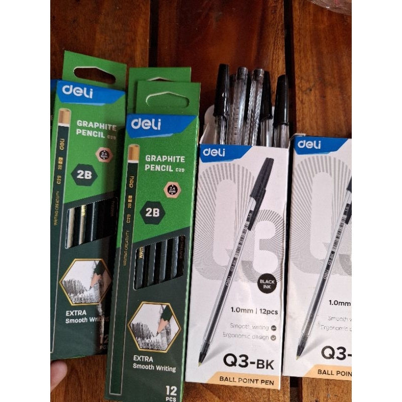 

Deli Graphite Pencil Q3-BK Ball Point Pen