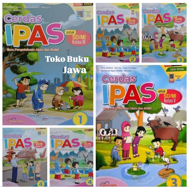 [Pustaka Mulia] Buku SD Cerdas  IPAS Kelas 3 4 5 6 SD Pustaka Mulia Kurikulum Merdeka 2023