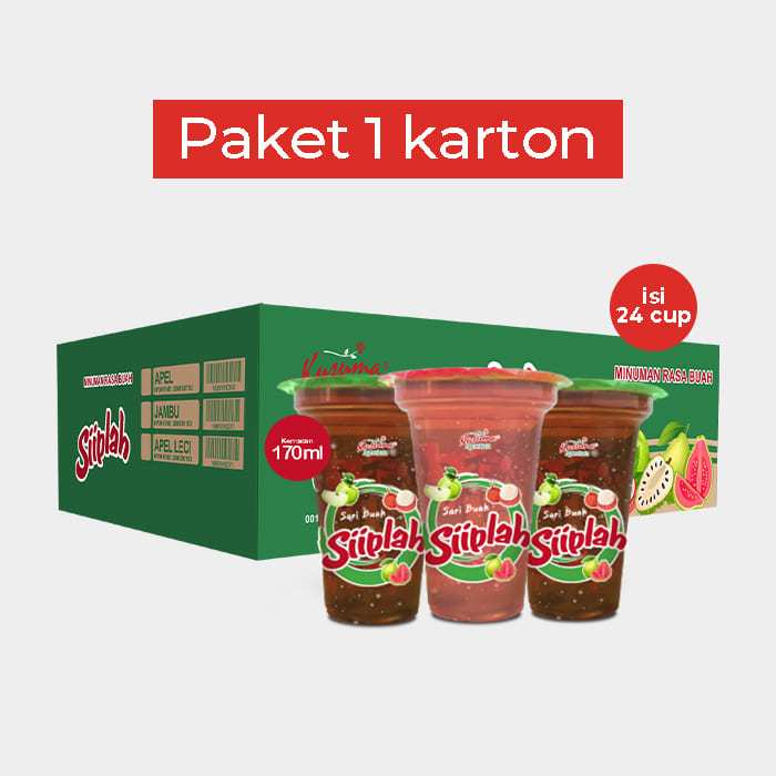 

Siiplah Minuman Sari Buah Rasa Apel Leci 170ml - Paket 1 Karton 24 Pcs