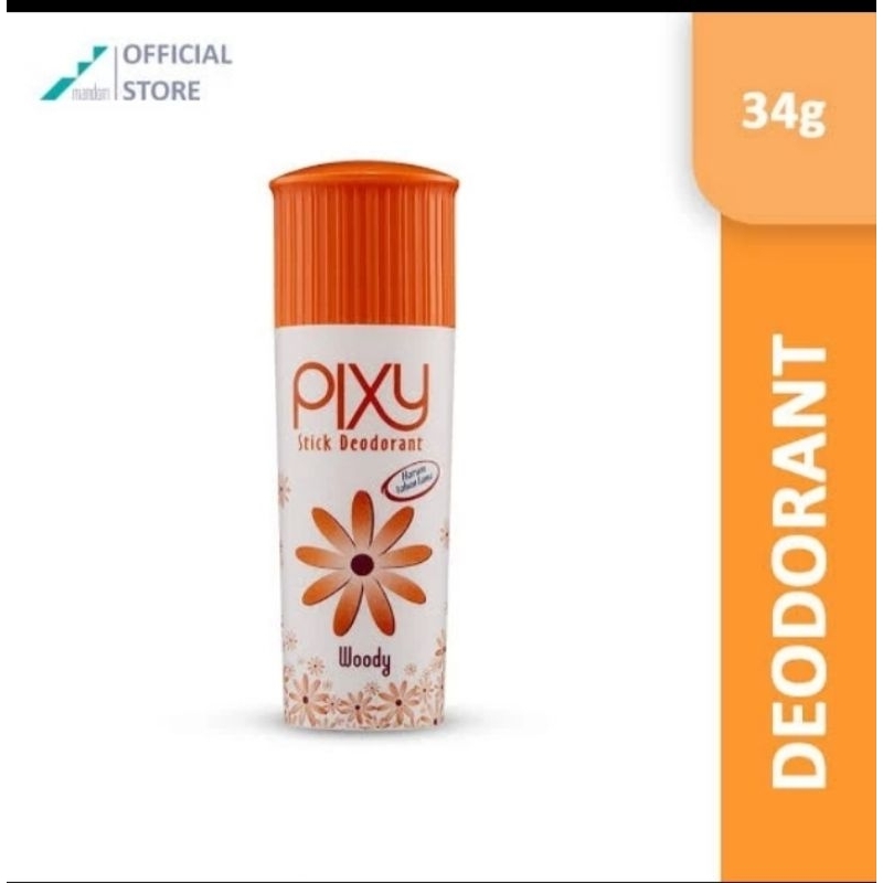Pixy stick deodorant 34 gram deodoran Pixy 34 gram | WOODY/orange