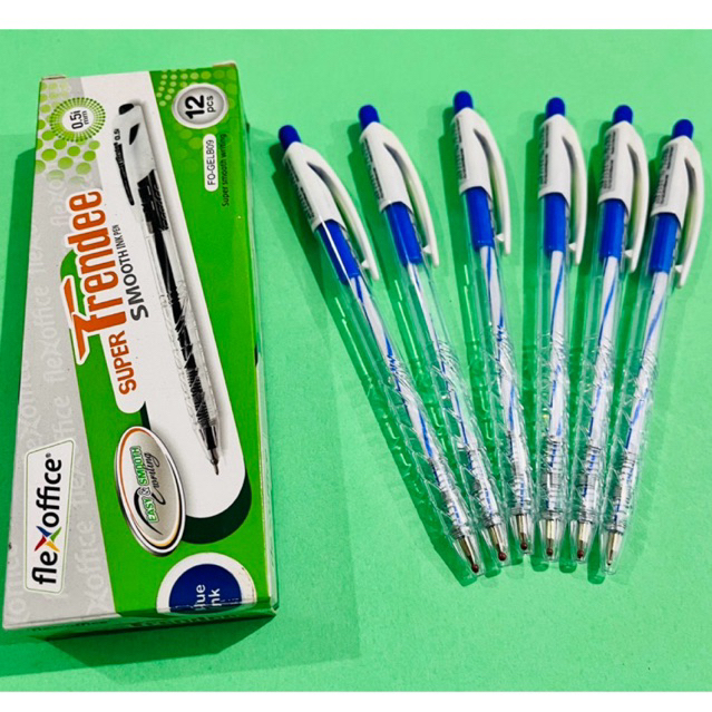 

PULPEN TRENDEE TINTA BIRU FLEXOFFICE/12 PCS/0,5MM