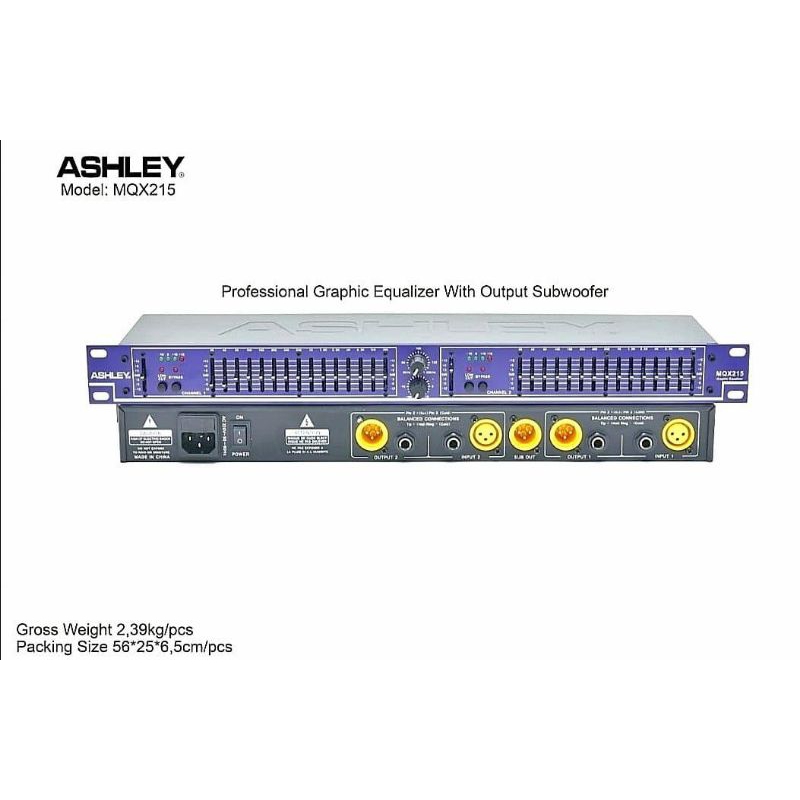 ashley equaliser MQX215