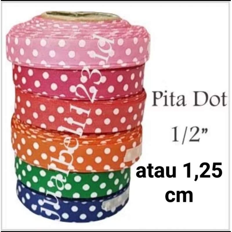 

Pita Kain DOT 1/ 2 INCH atau 1,25 cm