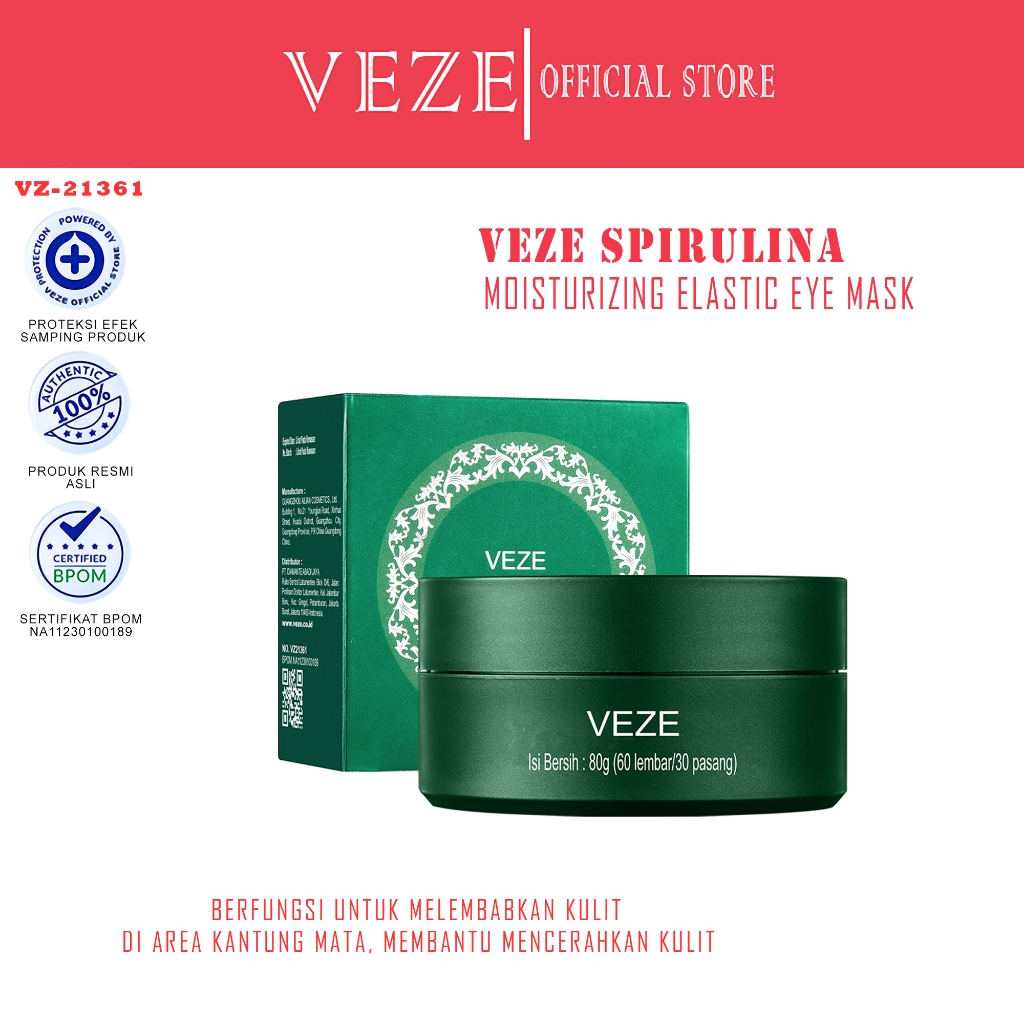[BPOM] - Veze Eye Mask Masker Mata Panda Moisturizing Hijau - VZ21361