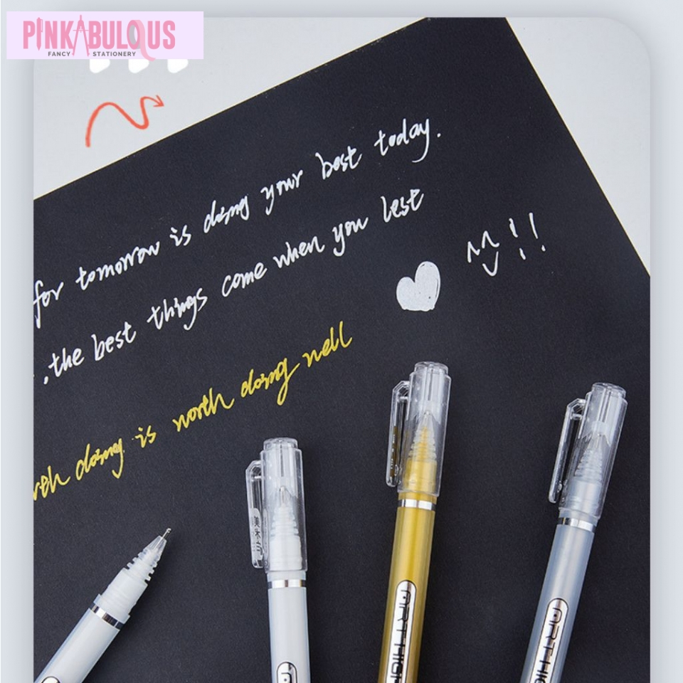 PINKABULOUS Art Highlight Pen - Pulpen Gel - Pulpen Lucu