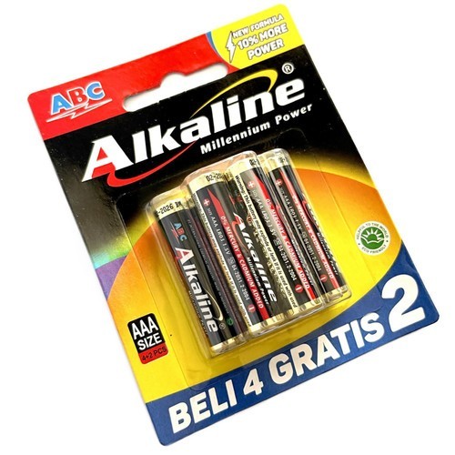 Baterai Alkaline ABC AAA A3 Kecil Batere Battery ABC Batere AAA Isi 6