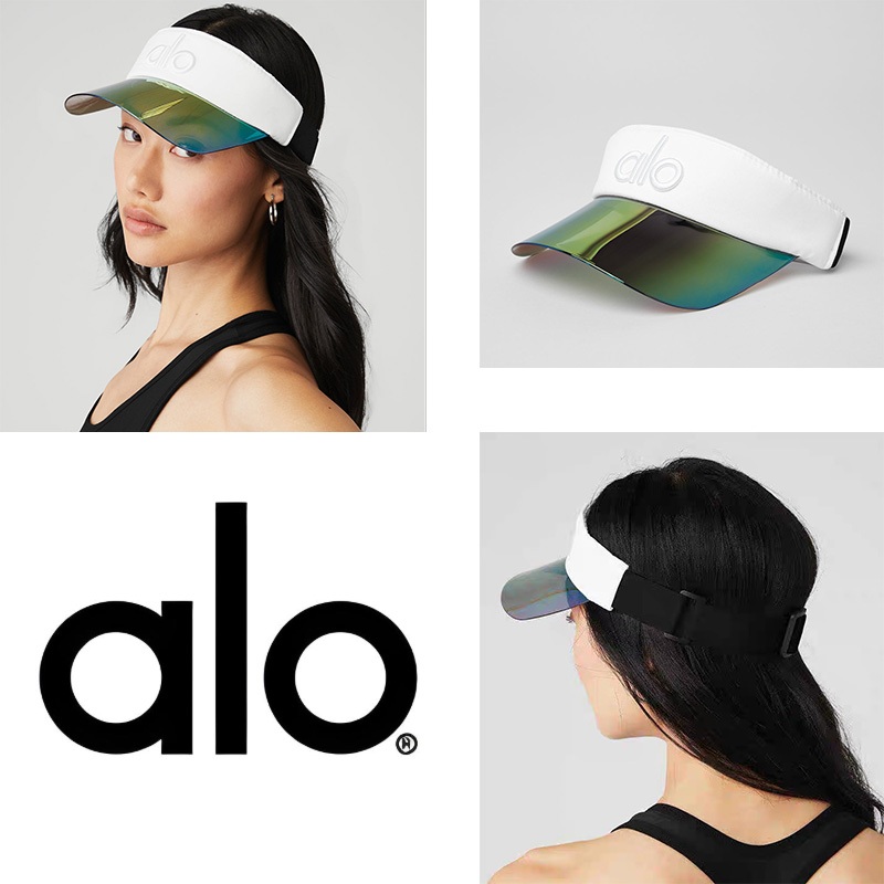 [100% ORIGINAL] AlO Yoga Solar Visor/ALO YOGA topi olahraga wanita pelindung matahari