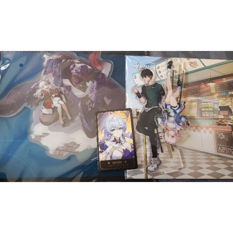 [Official Merch HSR] Standee Clara + Card Charmony Robin & Standee Danmarch