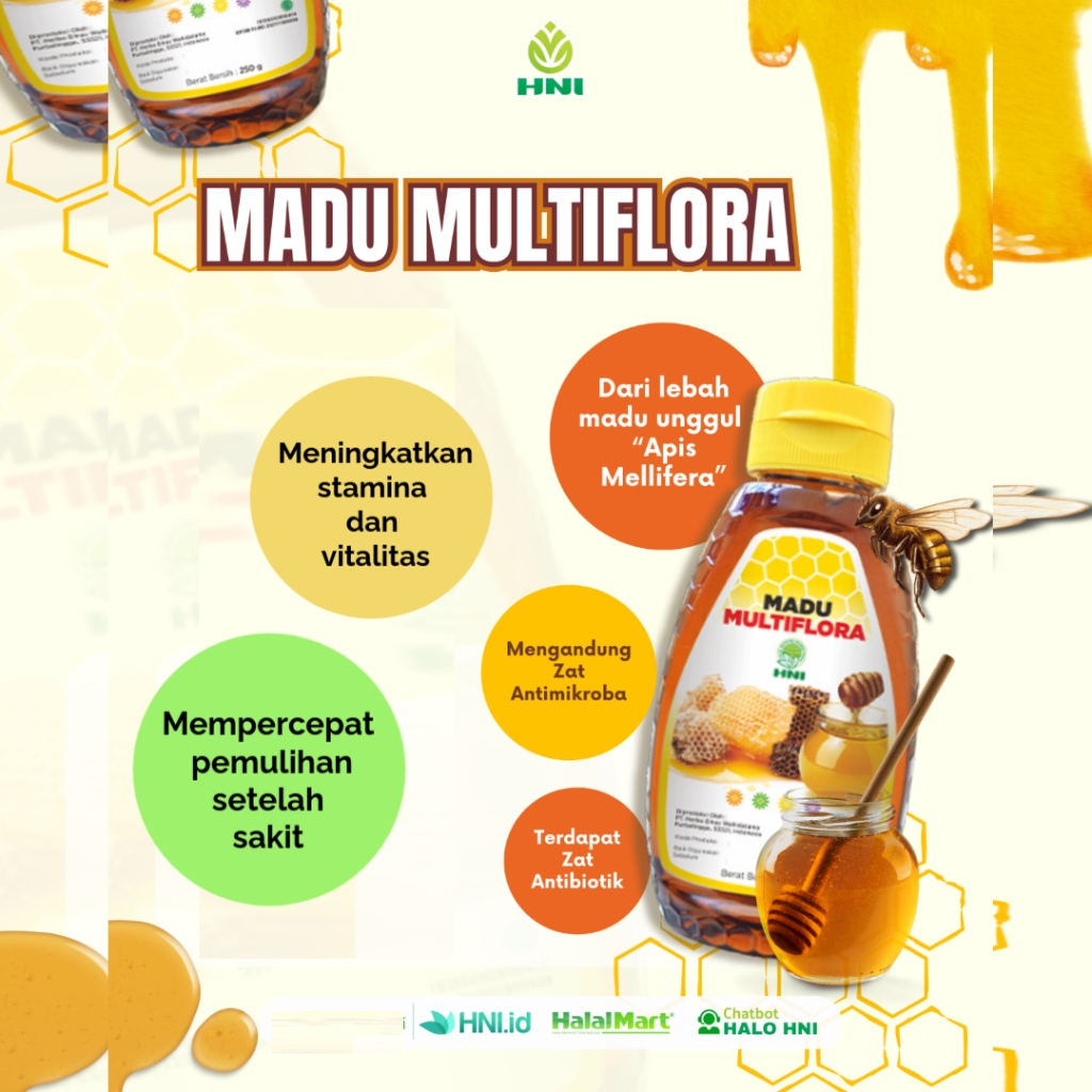 

Madu Multiflora - Madu Multiflora Minyak Antiseptik - HNI HPAI