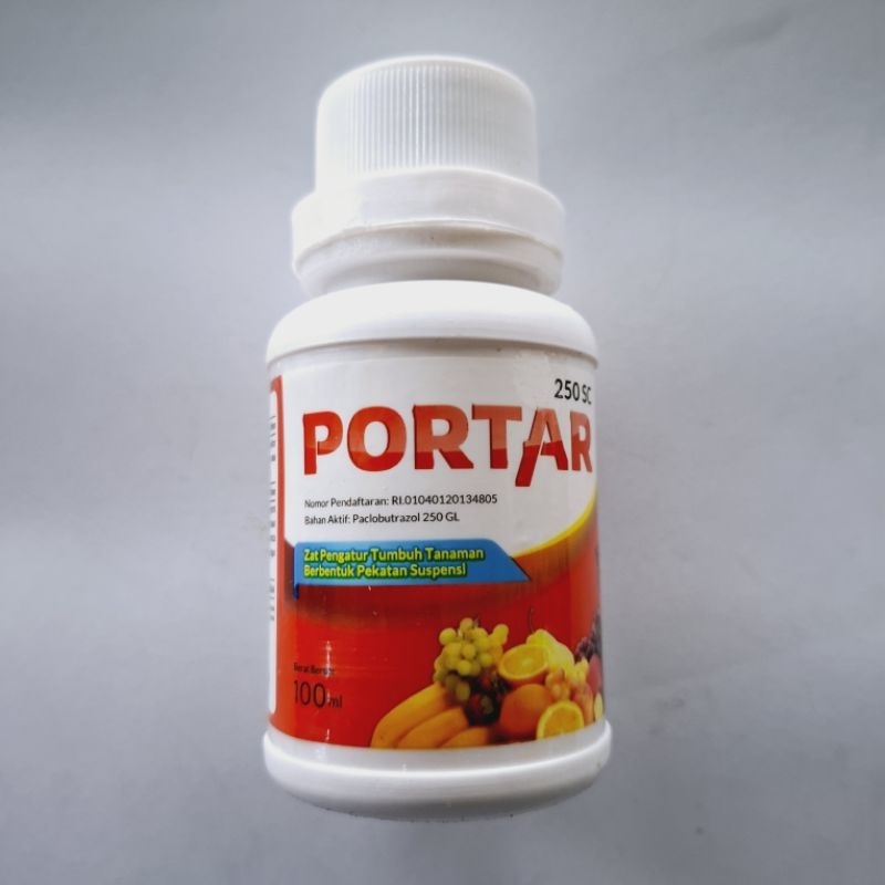 PORTAR 250SC 100ml. Paclobutrazol, ZPT perangsang bunga & buah durian,mangga,kelengkeng,apel,dll
