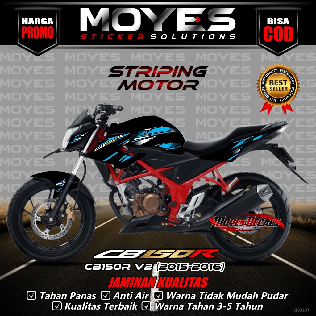 Striping CB 150R  V2 - Decal CB 150R  V2 - Stiker CB 150R  V2 -  Decal Stiker CB 150R  V2 2015-2016 