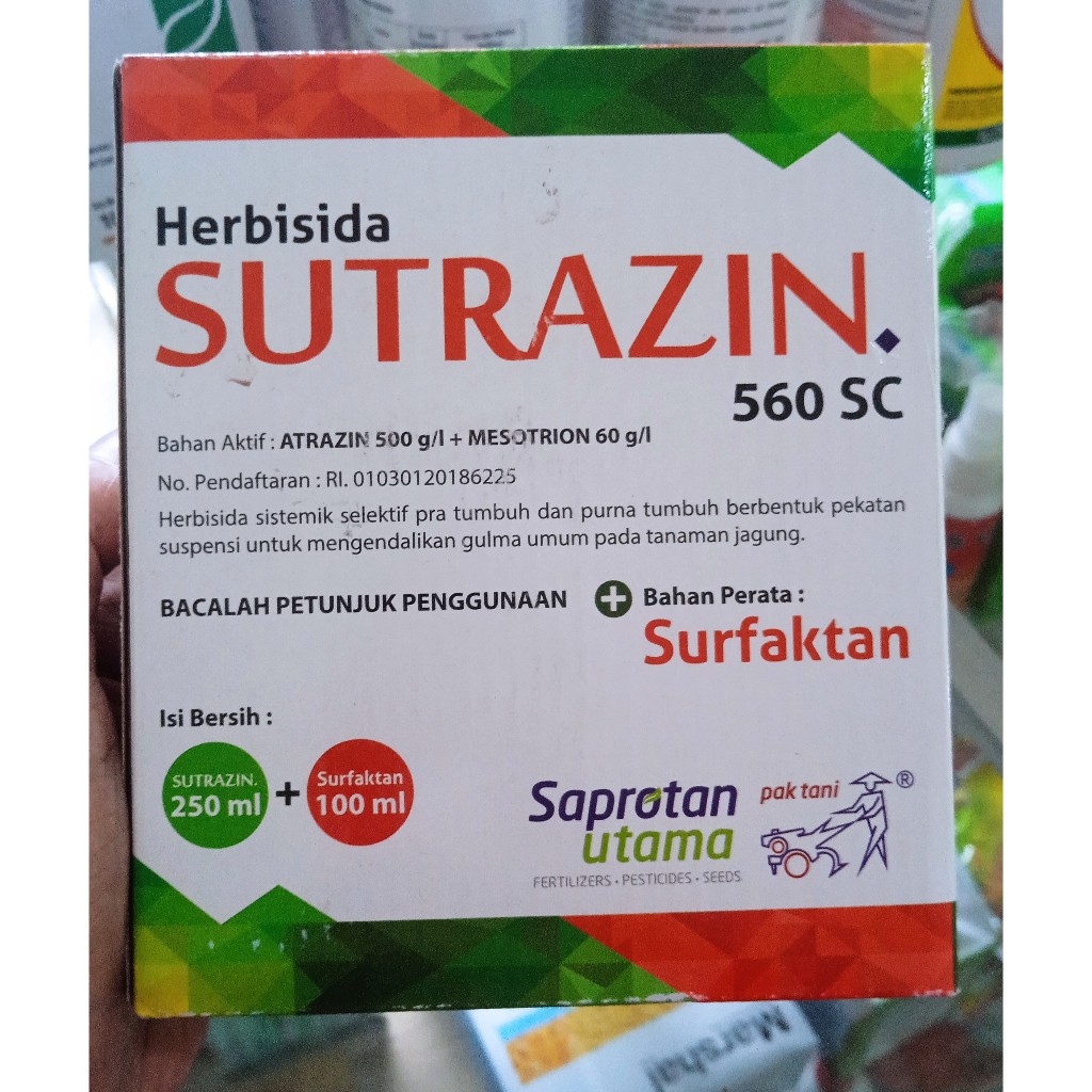 Herbisida Sutrazin + Bahan Perata Surfaktan Selektif Untuk Taanaman Jagung Paket Kecil