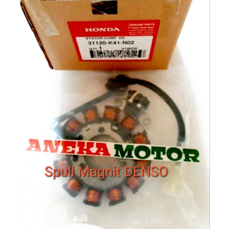 Spull Spul Stator DENSO Honda New Supra X 125 Fi K41 Blade 125 Fi K47 100% Original Honda AHM 31120 
