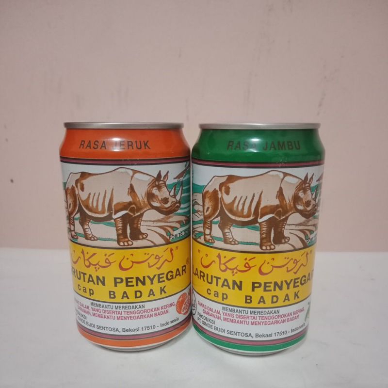 

Larutan Penyegar Cap Badak kemasan kaleng 320 ml