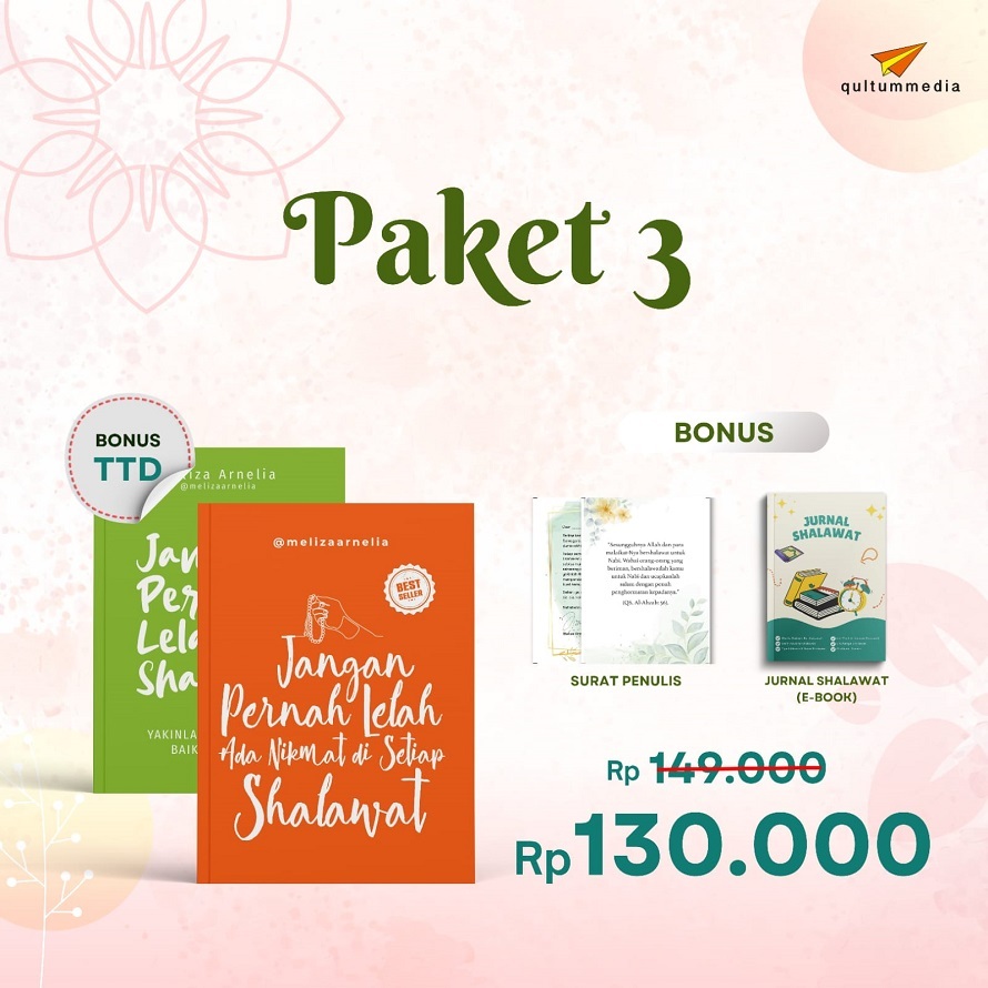 Buku Jangan Pernah Lelah, Ada Nikmat di Setiap Shalawat - Jangan Pernah Lelah Shalawat - Meliza Arne