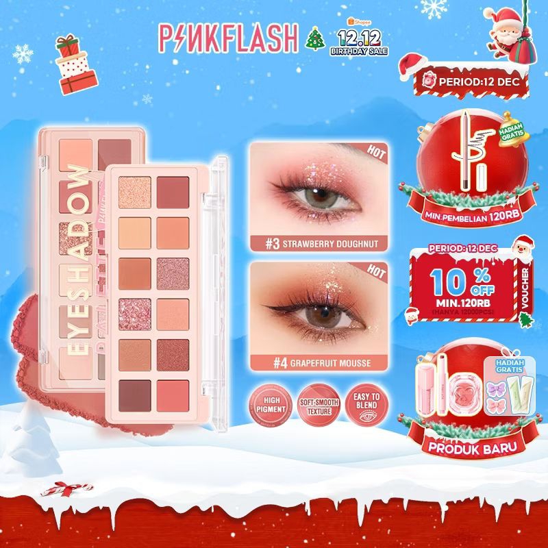 PINKFLASH PINK DESSERT 12 SHADES  EYESHADOW