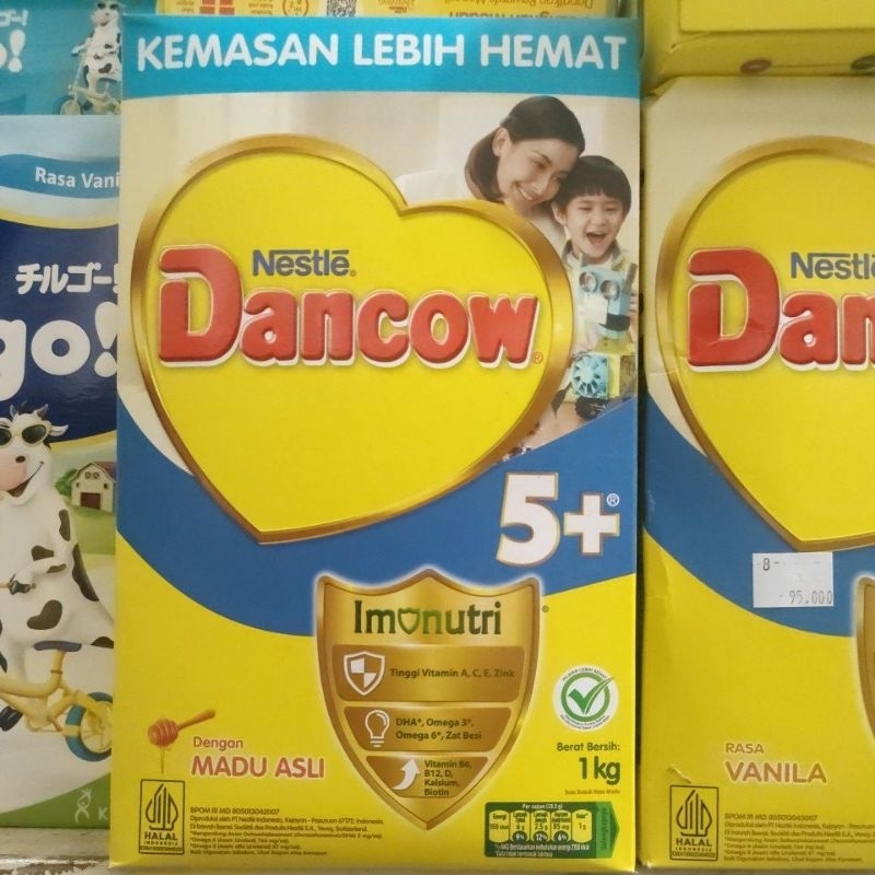 

dancow 5 + madu (1 kg )