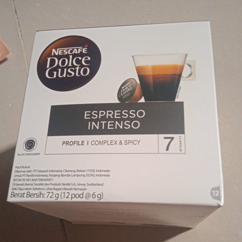 

Nescafé Dolce Gusto Espresso Intenso Profile I Complex & Spicy 72gr (12 pod @ 6 g )