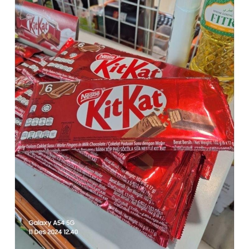 

KITKAT 6X2F 102gram milk chocolate