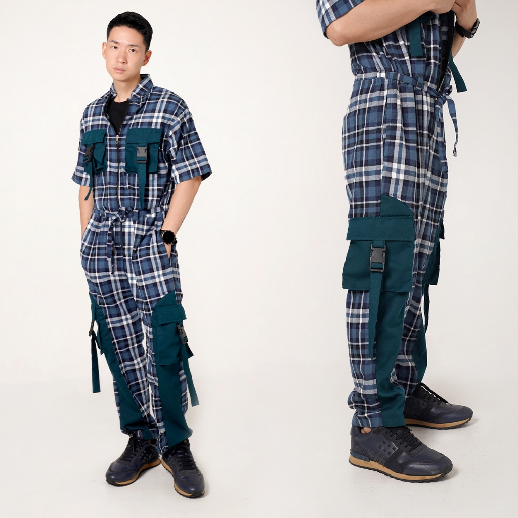 GESO - Jumpsuit Flanel Buckle