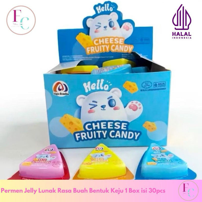 

Permen Jelly Lunak Keju Rasa Buah 1 Box isi 30pcs