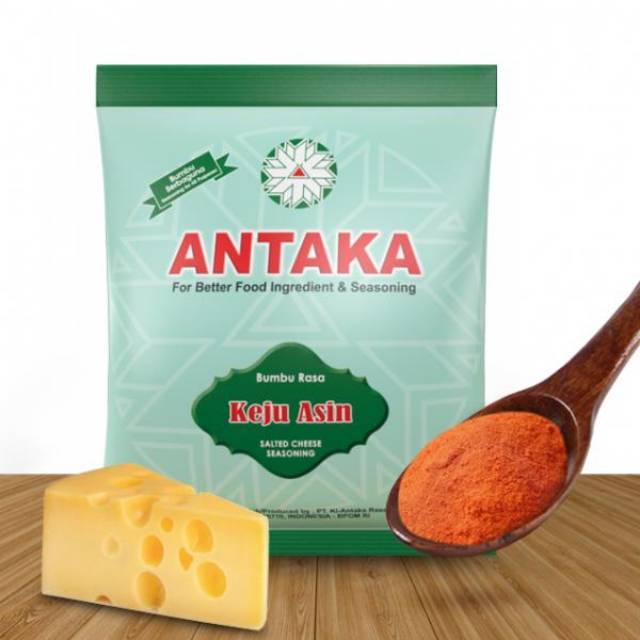 

1 Renceng Antaka Bumbu Tabur Rasa Keju Asin Isi 10 Sachet x 100 Gr