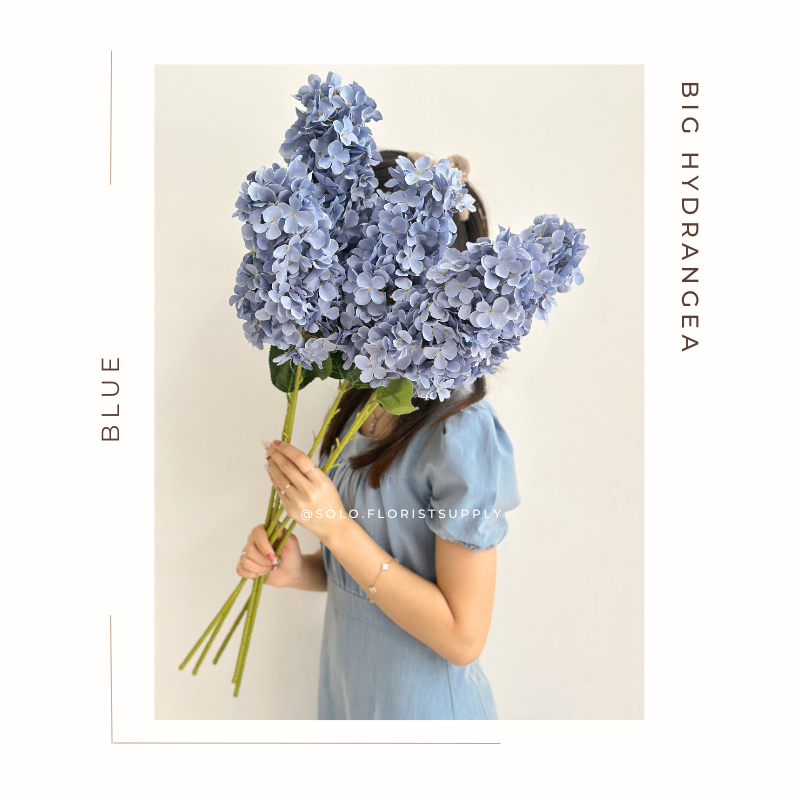 BIG  HYDRANGEA ARTIFICIAL bunga hidrangea  Hortensia Dekorasi Pesta Pernikahan mahar meja Bunga Hydr