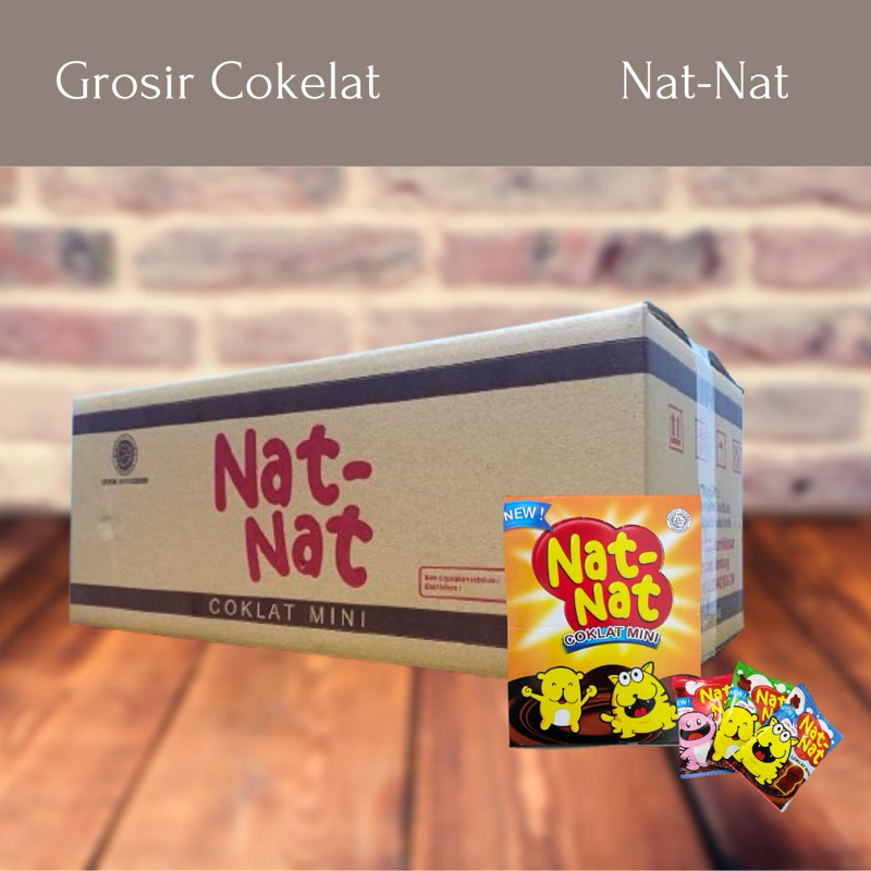 

Nat-Nat Cokelat Mini 1 Dus isi 18 Box Cemilan Coklat Lucu Natnat