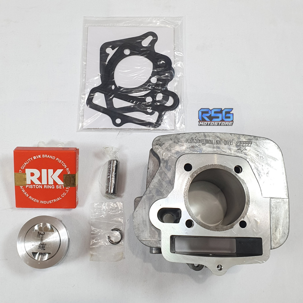 BLOK CAST IRON & FORGED PISTON BRT C100 GRAND SUPRA FIT & REVO 100 53.40