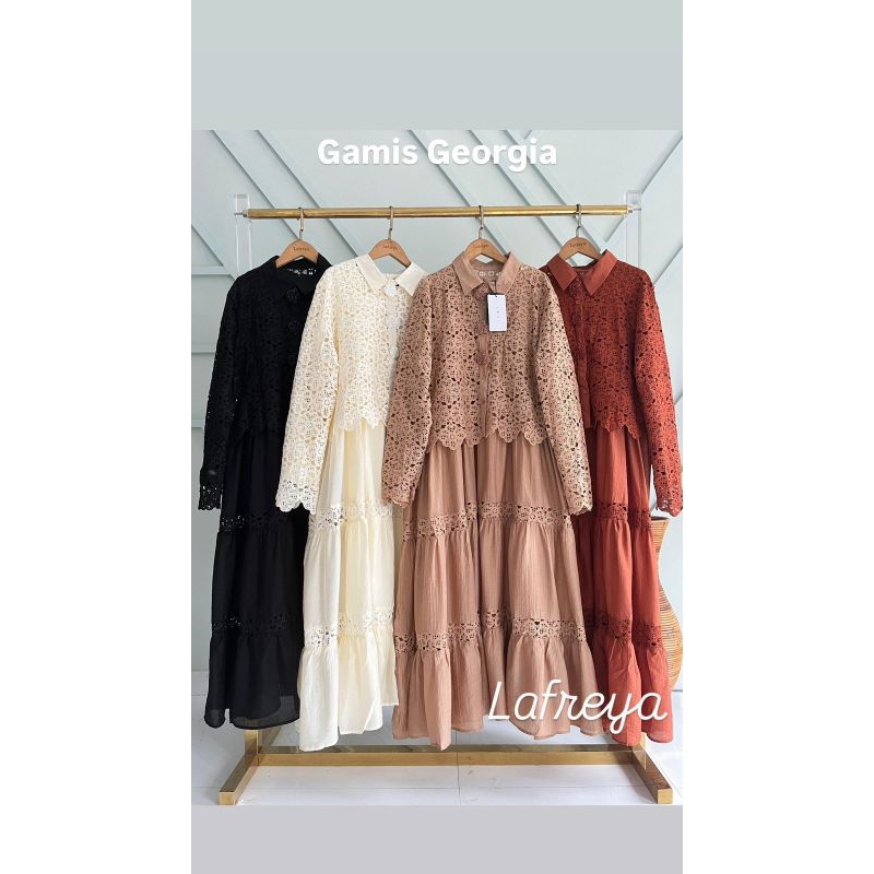gamis bangkok katun bordir lfy