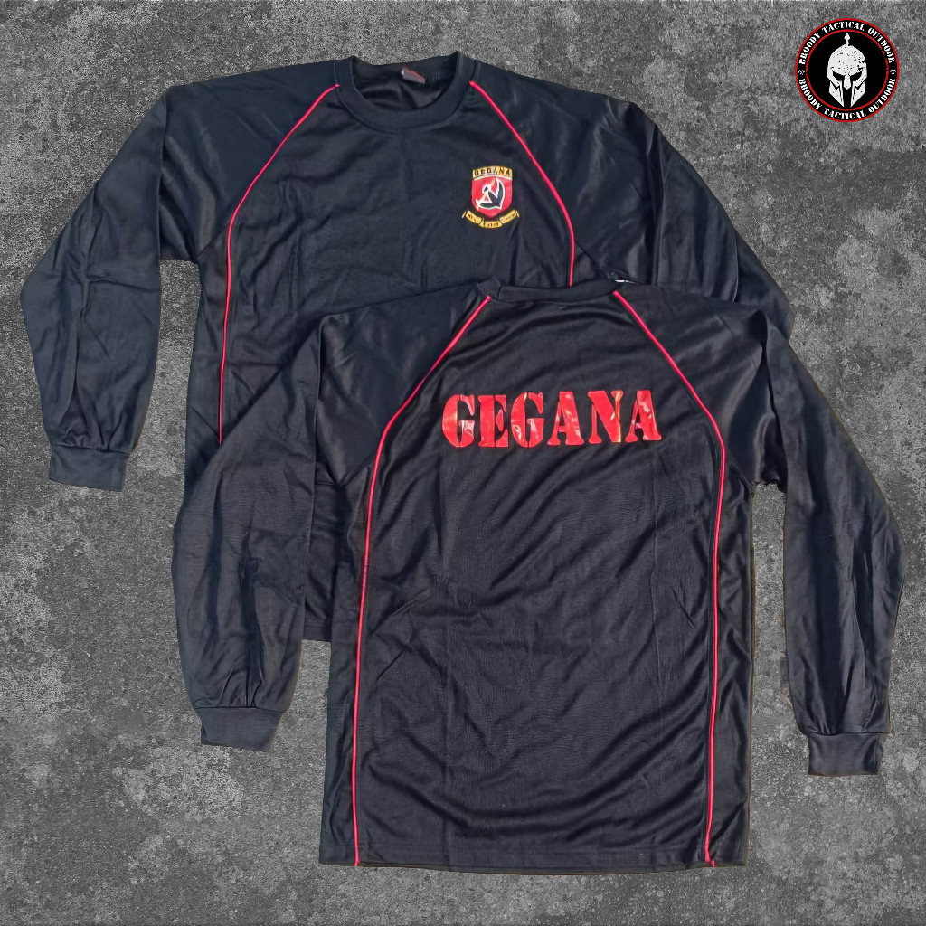 Kaos Gegana Brimob Panjang List Merah